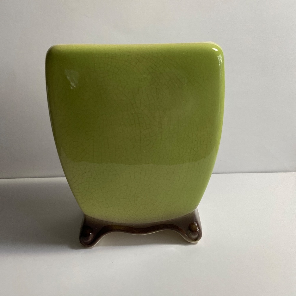 Vintage Royal Copley Footed Vase "Seaweed" - Picture 3 of 10